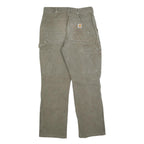 CARHARTT Mens Jeans Beige Relaxed Straight Denim W30 L30 Workwear Distressed