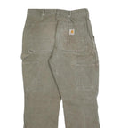 CARHARTT Mens Jeans Beige Relaxed Straight Denim W30 L30 Workwear Distressed