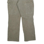 CARHARTT Mens Jeans Beige Relaxed Straight Denim W30 L30 Workwear Distressed