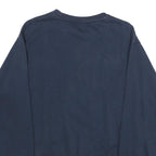 REEBOK Mens Blue Crew Neck S Cotton Blend Pullover Sweatshirt Casual Comfort