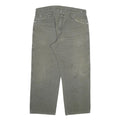 DICKIES Mens Regular Fit Cotton Blend Grey Trousers W37 L28 Workwear Casual Zip