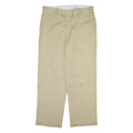 DICKIES Mens Trousers Beige Regular Straight W34 L28