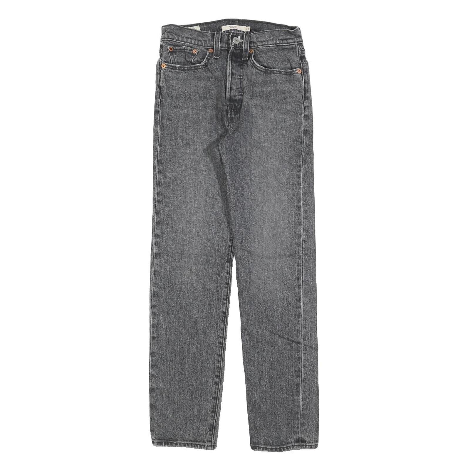 LEVI'S Womens Regular Blue Denim Light Jeans W24 L28 Classic Button Fly