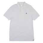 NIKE Mens Grey Short Sleeve Plain Polo Shirt L Cotton Blend Casual