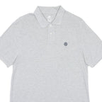 NIKE Mens Grey Short Sleeve Plain Polo Shirt L Cotton Blend Casual