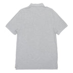 NIKE Mens Grey Short Sleeve Plain Polo Shirt L Cotton Blend Casual