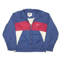 NIKE Mens Blue & Red Jacket XL Polyester Blend Zip Sportswear Track Outerwear