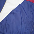 NIKE Mens Blue & Red Jacket XL Polyester Blend Zip Sportswear Track Outerwear