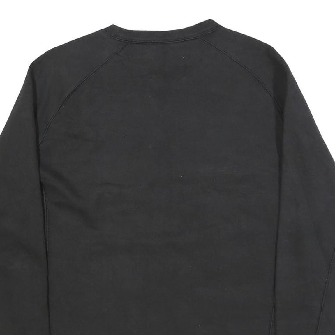 CHAMPION Mens Black Cotton Blend Crew Neck M Sweatshirt Pullover Logo