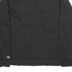 CHAMPION Mens Black Cotton Blend Crew Neck M Sweatshirt Pullover Logo