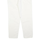 LAURA BIAGIOTTI Womens Cotton Blend White Regular Fit Straight Trousers W32 L28