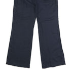 BANANA REPUBLIC Womens Linen Navy Relaxed Wide-Leg Trousers W34 L32 Casual
