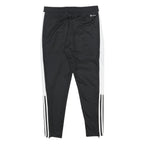 ADIDAS Mens Joggers Black & White L W32 L28 Slim Tapered Athletic Sportswear