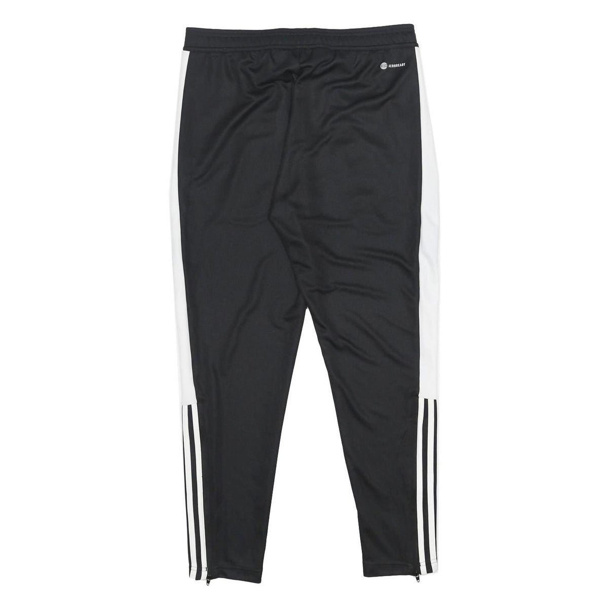 ADIDAS Mens Joggers Black & White L W32 L28 Slim Tapered Athletic Sportswear