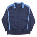 NIKE Mens Blue & Light Blue Track Jacket XL Nylon Plain Zip Sportswear