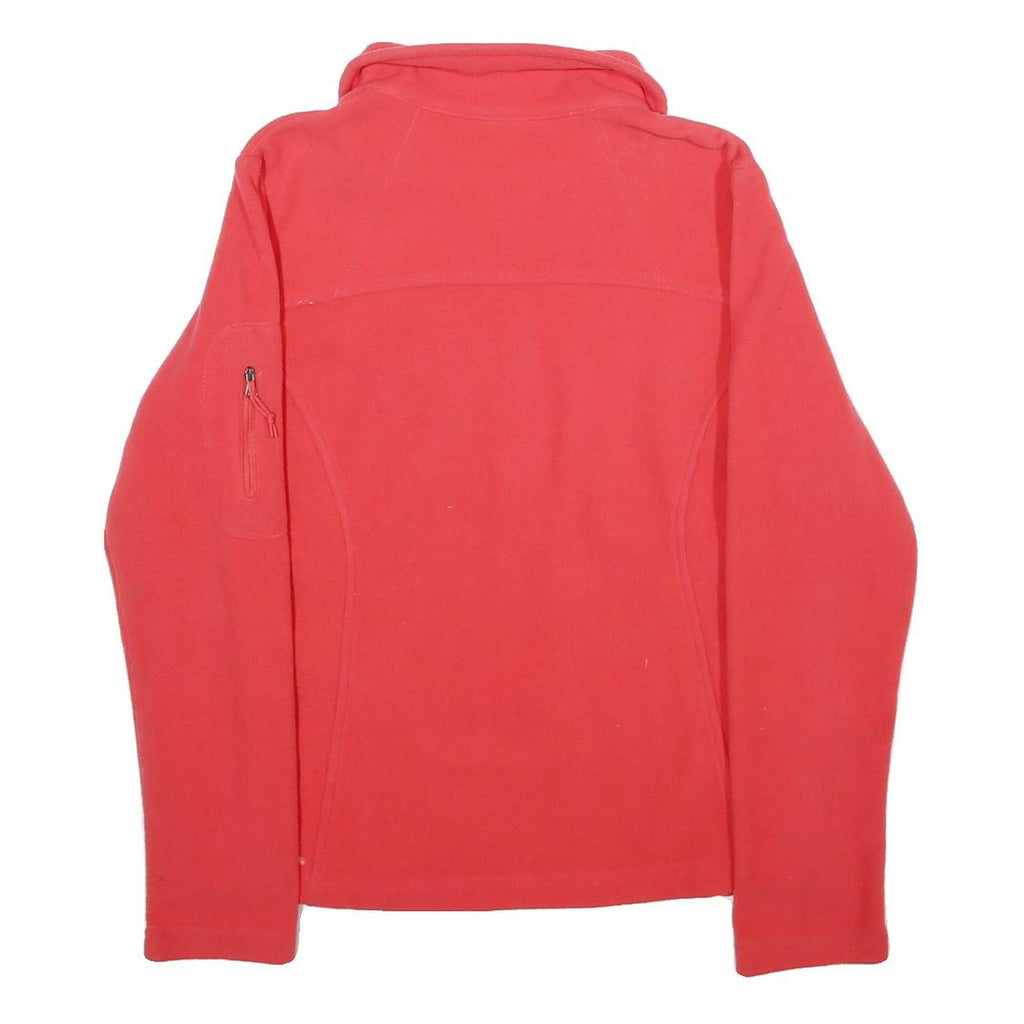 COLUMBIA Womens Red Jacket M Polyester Plain Zip Outdoor Warm Layer