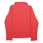 COLUMBIA Womens Red Jacket M Polyester Plain Zip Outdoor Warm Layer