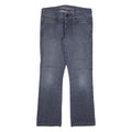 GUESS Womens Blue Regular Straight Denim W30 L30 Cotton Blend Zip Comfortable