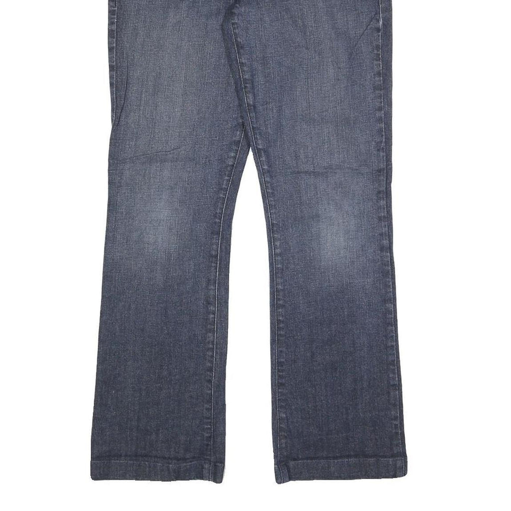 GUESS Womens Blue Regular Straight Denim W30 L30 Cotton Blend Zip Comfortable