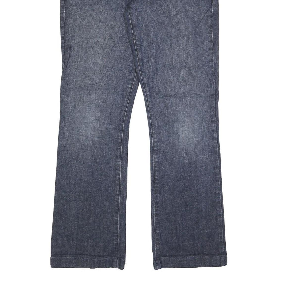 GUESS Womens Blue Regular Straight Denim W30 L30 Cotton Blend Zip Comfortable