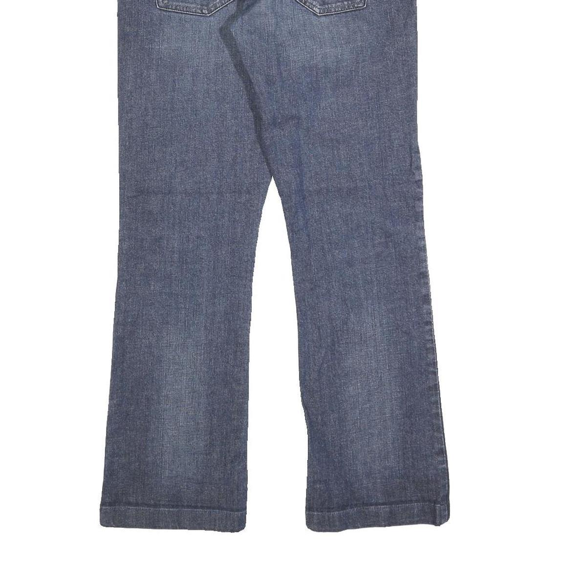 GUESS Womens Blue Regular Straight Denim W30 L30 Cotton Blend Zip Comfortable