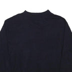 SAG HARBOR Womens Black Plain Knit Crew Neck Basic Knit Jumper L Casual Wear