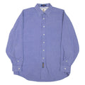 TOMMY HILFIGER Mens Plain Shirt Blue Long Sleeve XL