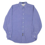 TOMMY HILFIGER Mens Plain Shirt Blue Long Sleeve XL
