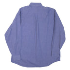 TOMMY HILFIGER Mens Plain Shirt Blue Long Sleeve XL