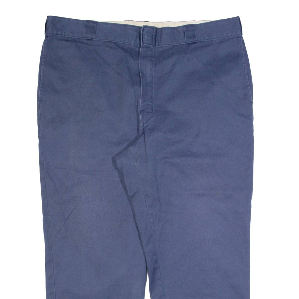 DICKIES 874 Workwear Mens Trousers Blue Regular Straight W42 L30