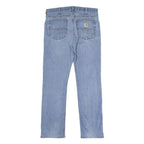 CARHARTT Mens Jeans Blue Regular Straight Denim Medium W31 L30 Classic Cotton