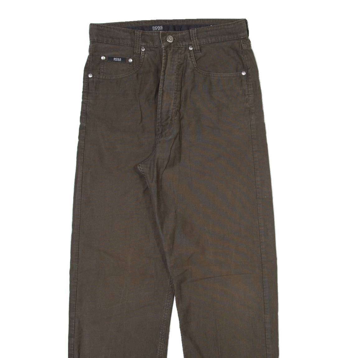 BOSS Mens Trousers Grey Regular Straight W28 L29