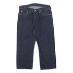 LEVI'S 751 Mens Jeans Blue Regular Straight Denim Medium W36 L23 Zip Closure