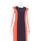 FRENCH CONNECTION Womens Shift Dress Blue Colourblock Knee Length UK 10