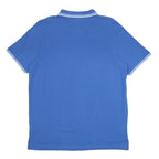 LOTTO Mens Blue Polo Shirt 3XL Cotton Short Sleeve Basic Tipped Collar