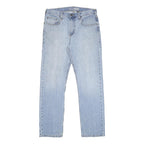 CARHARTT Mens Jeans Light Blue Relaxed Straight Denim W32 L30 Zip Cotton Blend
