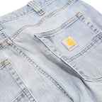 CARHARTT Mens Jeans Light Blue Relaxed Straight Denim W32 L30 Zip Cotton Blend