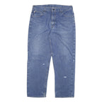 CARHARTT Mens Jeans Blue Regular Straight Denim Medium W36 L30 Workwear Zip