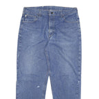 CARHARTT Mens Jeans Blue Regular Straight Denim Medium W36 L30 Workwear Zip