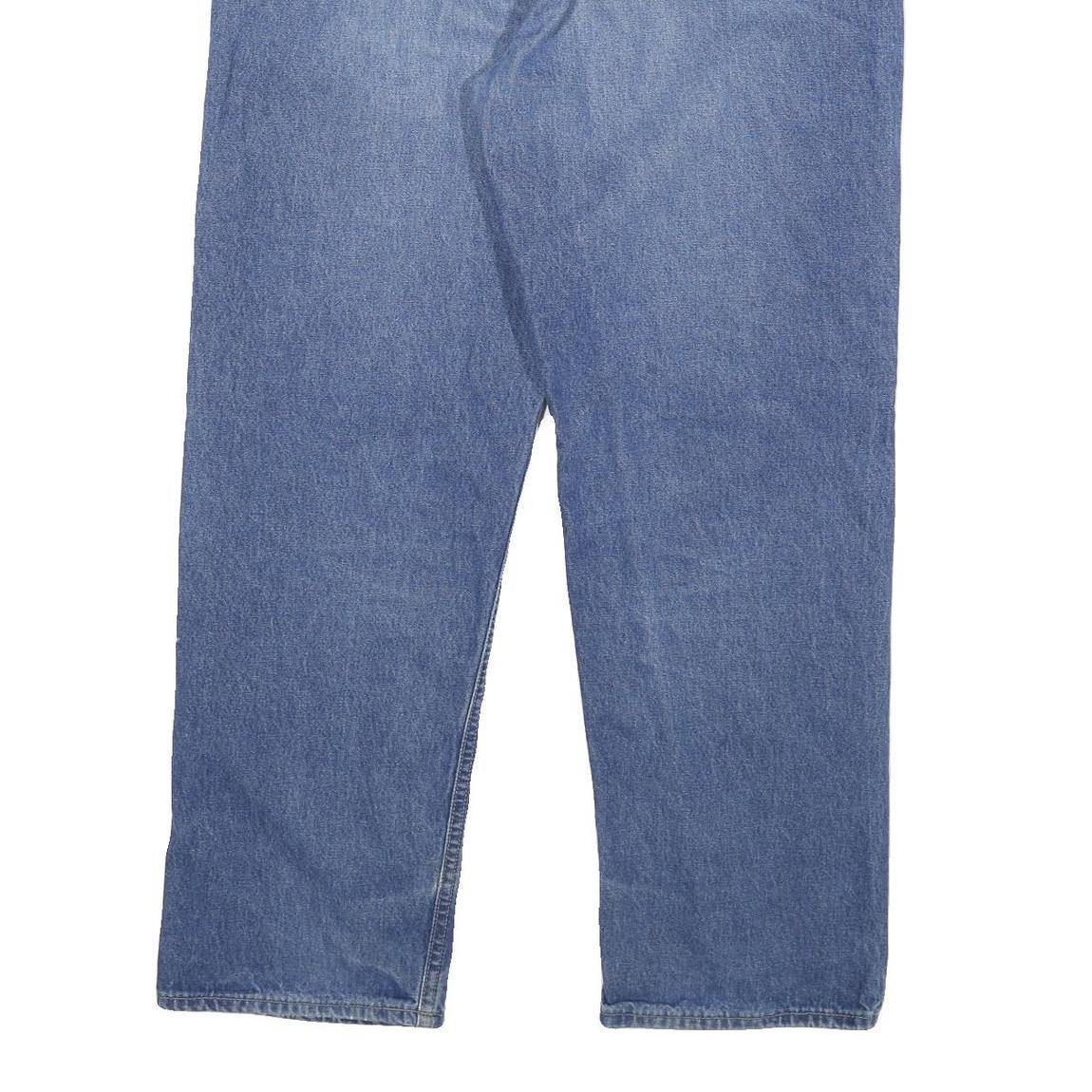 CARHARTT Mens Jeans Blue Regular Straight Denim Medium W36 L30 Workwear Zip