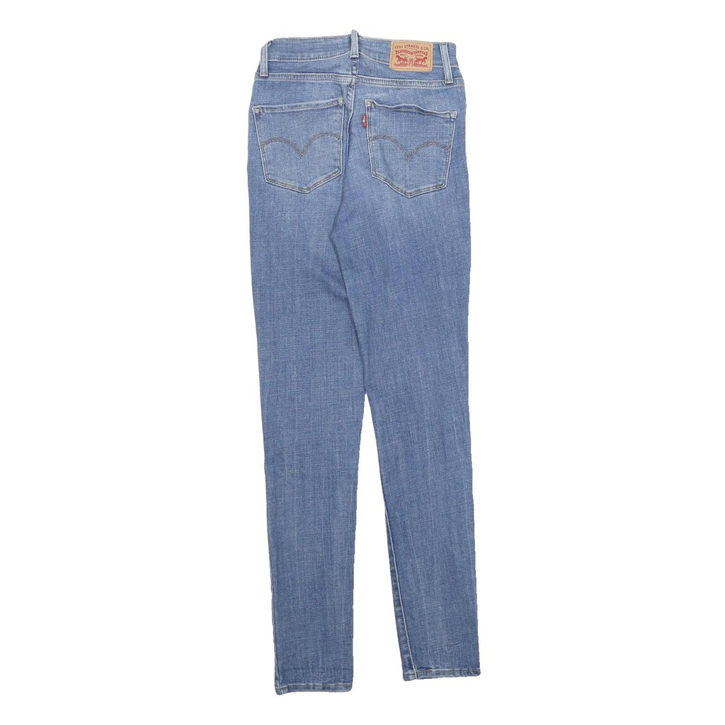 LEVI'S 721 Womens Jeans Blue Slim Skinny Denim Light W22 L30 Stretch Cotton