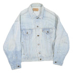 LEVI'S Mens Blue Cotton Blend Denim Jacket XL Button Regular Fit Casual