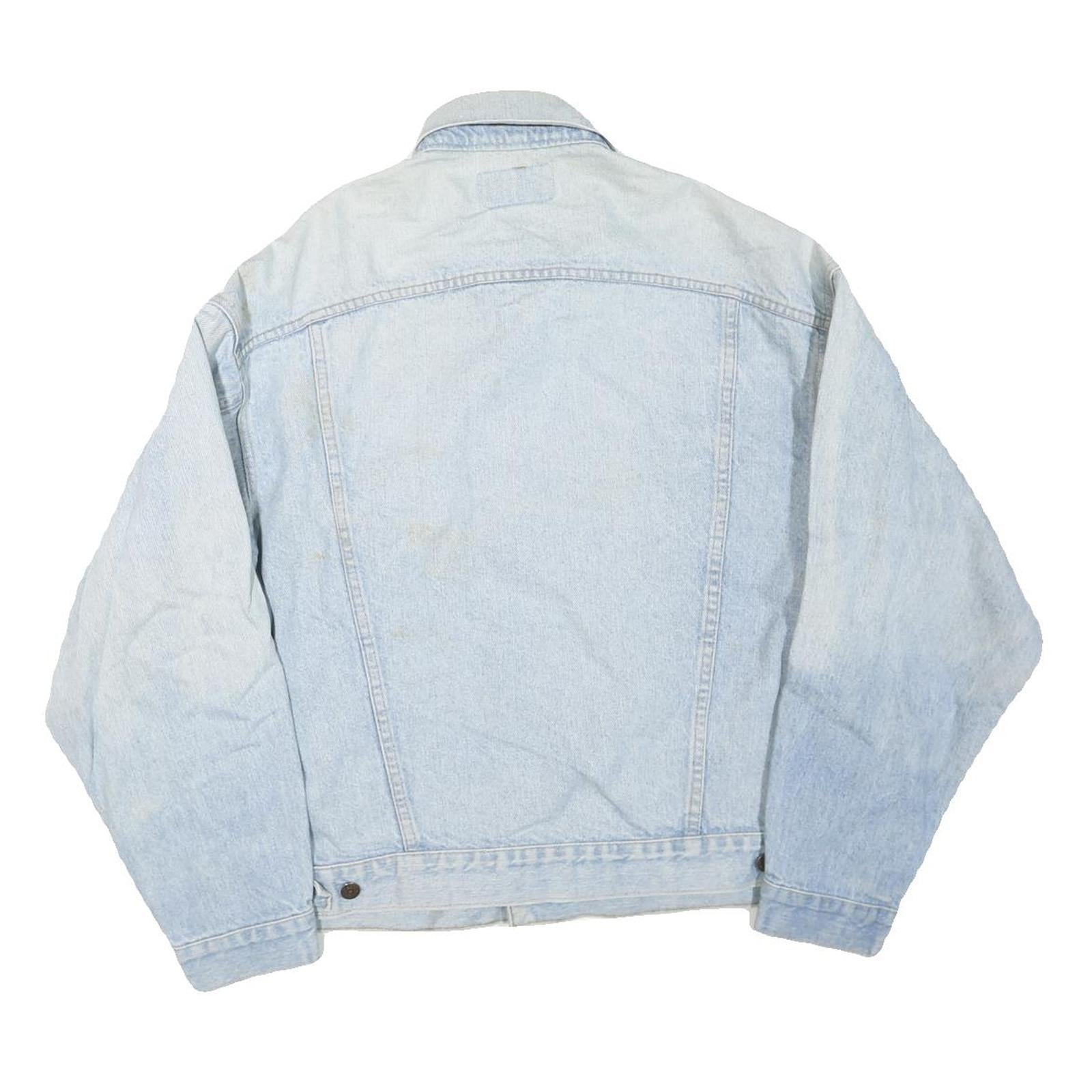 LEVI'S Mens Blue Cotton Blend Denim Jacket XL Button Regular Fit Casual