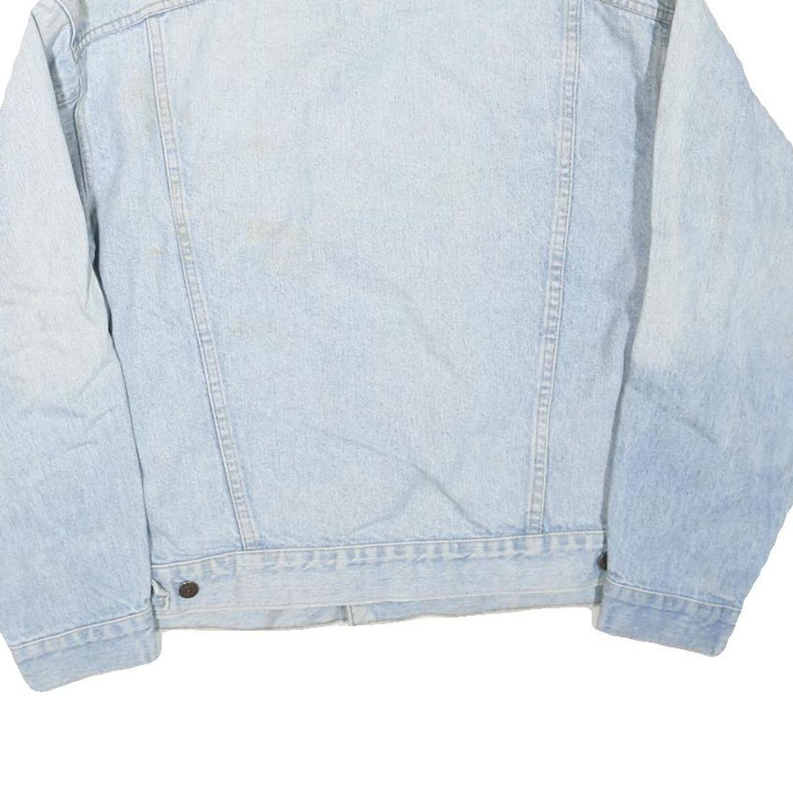 LEVI'S Mens Blue Cotton Blend Denim Jacket XL Button Regular Fit Casual