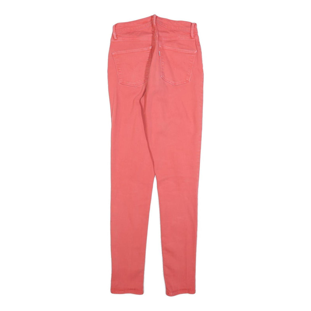 LEVI'S Womens Slim Pink Jeans Cotton Blend W26 L30 Comfort Stretch Casual