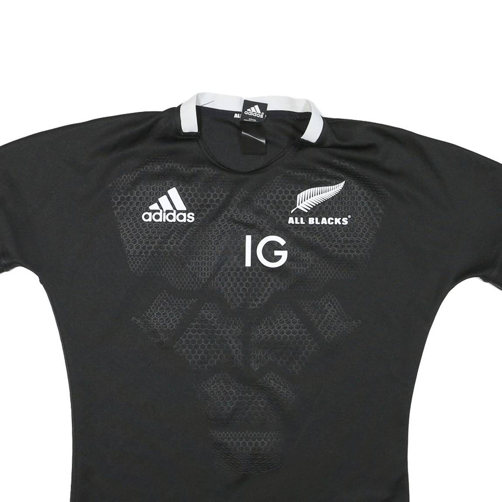 ADIDAS Womens Black & White All Blacks Graphic T-Shirt L Short Sleeve Crew Neck