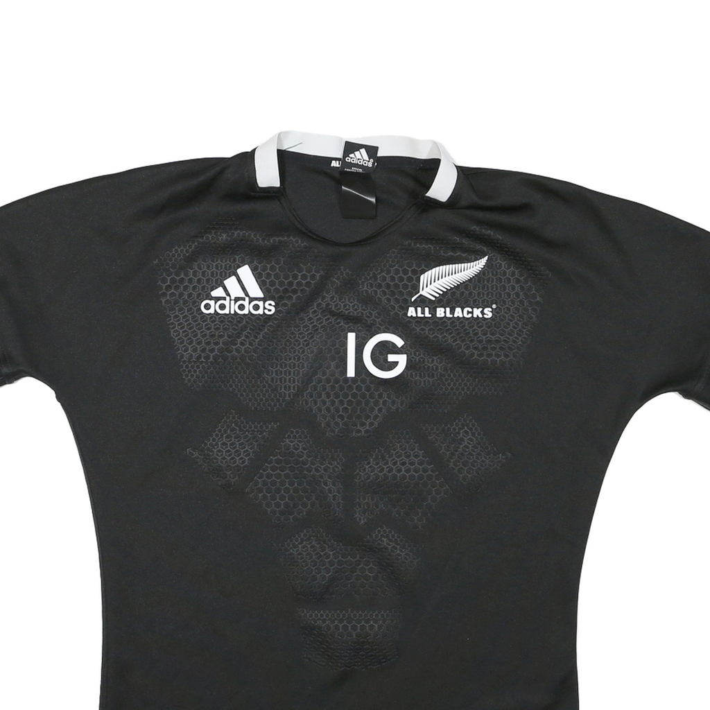 ADIDAS Womens Black & White All Blacks Graphic T-Shirt L Short Sleeve Crew Neck