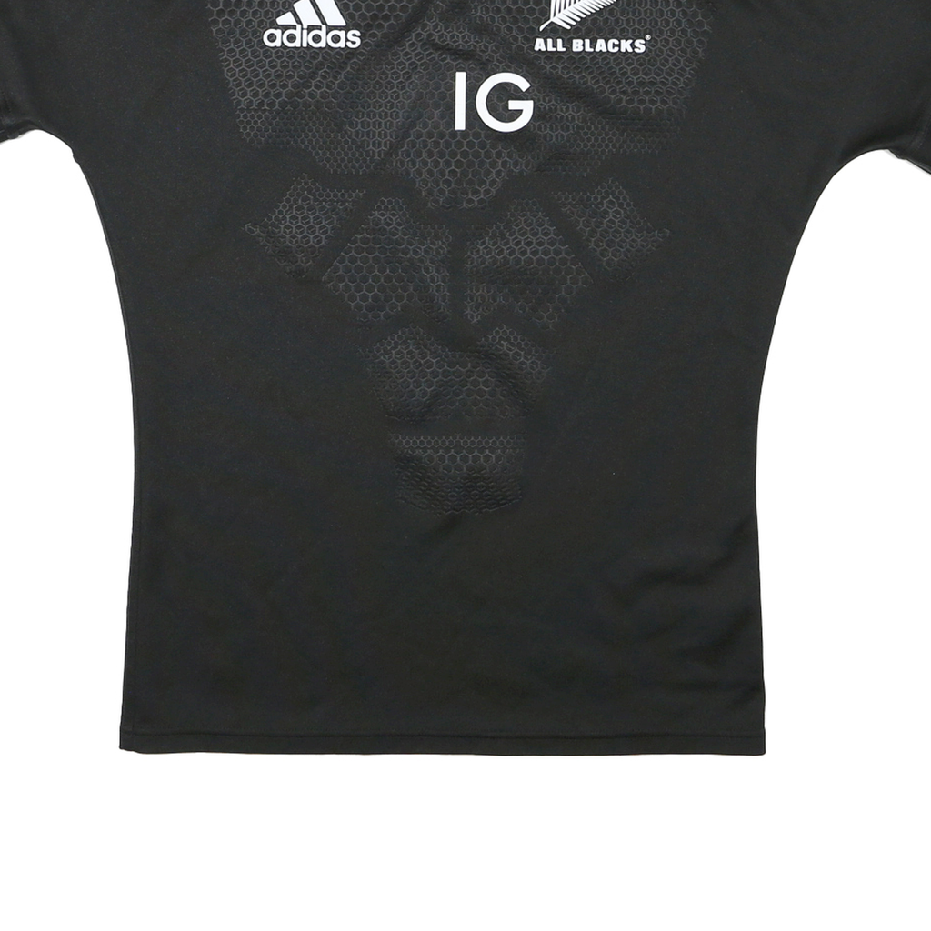 ADIDAS Womens Black & White All Blacks Graphic T-Shirt L Short Sleeve Crew Neck