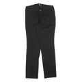 DICKIES Womens Cotton Blend Black Slim Slim Fit Straight Leg Trousers W30 L30