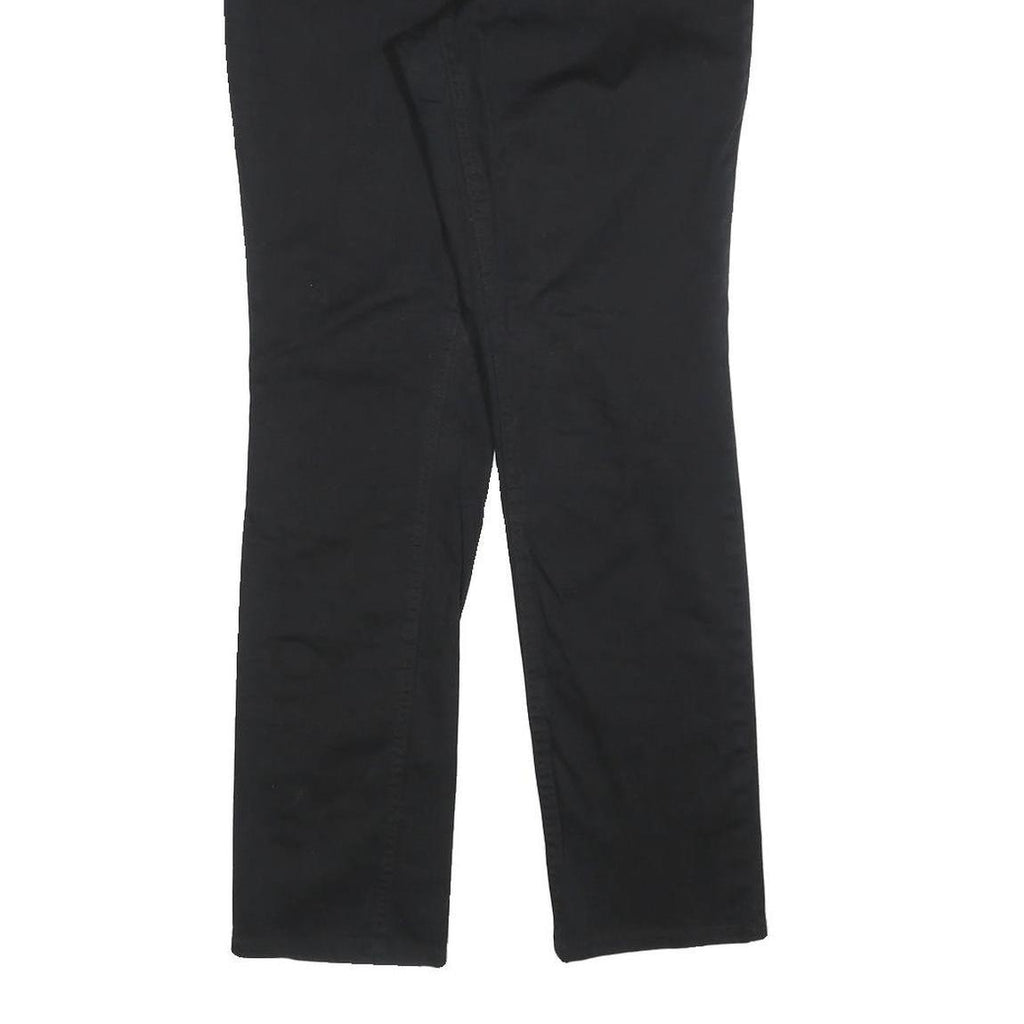 DICKIES Womens Cotton Blend Black Slim Slim Fit Straight Leg Trousers W30 L30